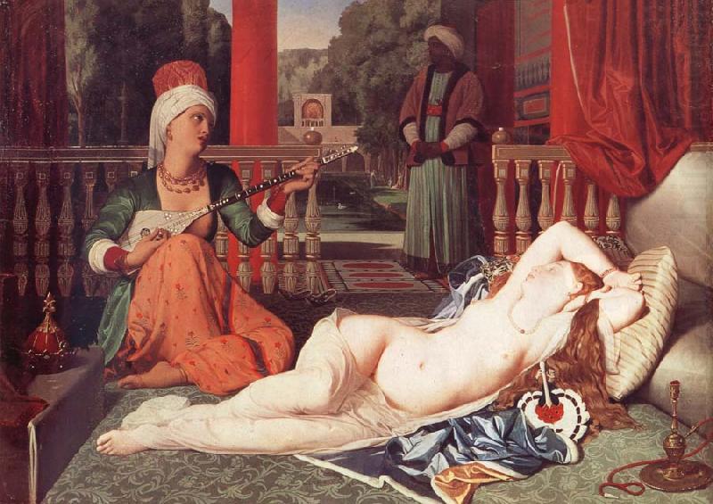 Jean Auguste Dominique Ingres Odalisque with a Slave china oil painting image